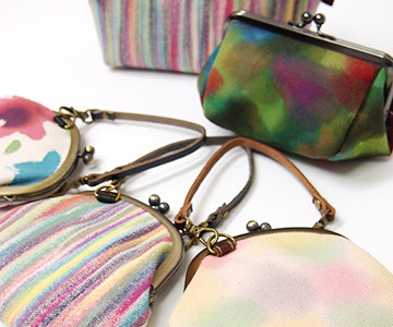 粋布 がま口ポーチ